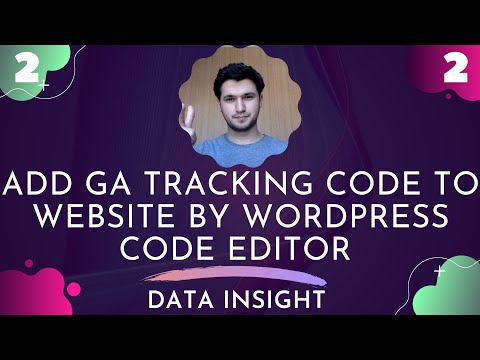 Add Google Analytics Tracking Code by WordPress Code Editor