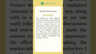 🎓 Oracle Fusion SCM Student Testimonial | Tech Leads IT Training Experience 🎓
