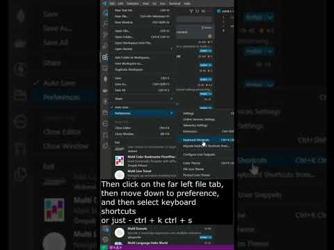 Vs-code console log key binding