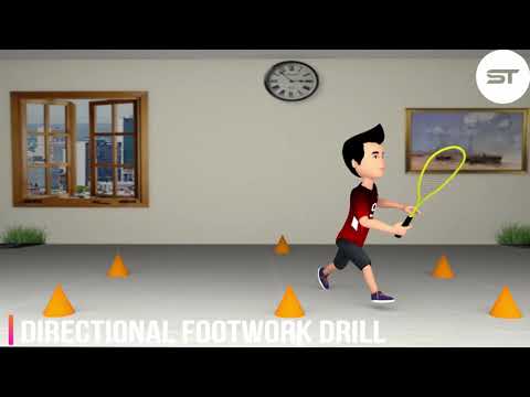 Directional Footwork Drill | Squash | Sportstoon… the sports learning app | Let's Play Now !