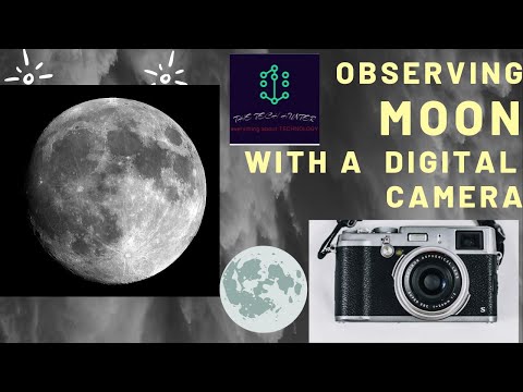 OBSERVING MOON WITH A DIGITAL CAMERA .(කැමරාවෙන් හඳේ ආවාට බලමු)