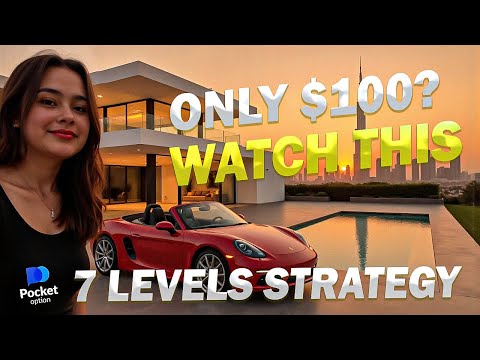 I Tried 7 Levels Strategy with Only $100 | Pocket Option Trading Challenge