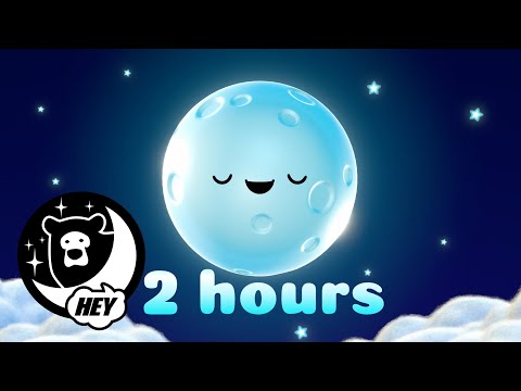 Hey Bear Sensory - Mindful Moon -  Lullaby Dreamscape- 2hrs - Sleep Video