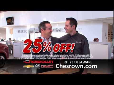 Chesrown's 25% Off Sale: Chevy, Buick and GMC Black Friday