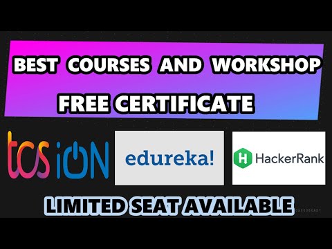 TCS and Edureka |  FREE Certification Students | 50 Lakh Scholarship | Courses and Workshop for FREE