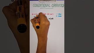 Conditional operator🤩..#ytshorts #shorts #shortsfeed #tips #c #learning #viral #trendingshorts #easy