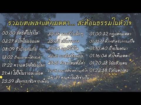 รวมบทเพลงแห่งเมตตา สะท้อนธรรมในหัวใจ