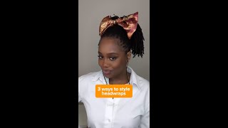 our favorite style? all of the above! #slickscarf #hairwarp #naturalhair #headwraptutorial