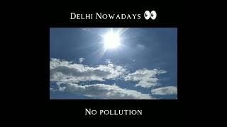 Feel 😌. #delhi #clouds #clear #day #nopollution #calm #smile #good #weather #delhinews #skincare#sad