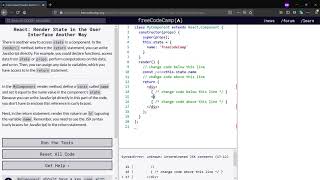 React: Render State in the User Interface Another Way-freeCodeCamp.org(Day-8)