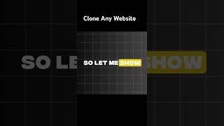 How to clone any website in one click #clonewebsite