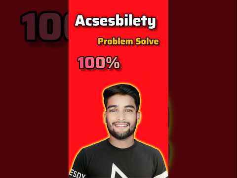 YouTube Accessibility Problem Solve 💡