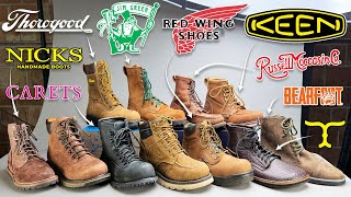 ($3,628) Top 11 Wide Toe Work Boots - Keen, Red Wing, Thorogood, Jim Green, Russell Moc, Texarado