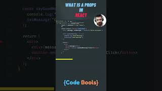 What is a props in react #reactjs  #props   #react   #shorts