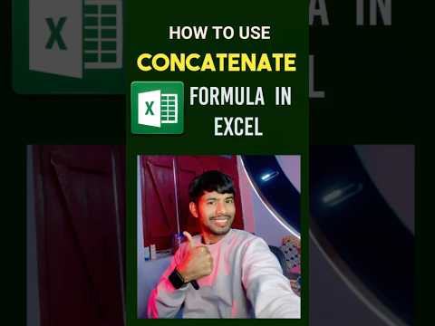 How to use CONCATENATE FORMULA IN EXCEL. 😱✅#reels #tech #excel #microsoft #video #mytechhacking