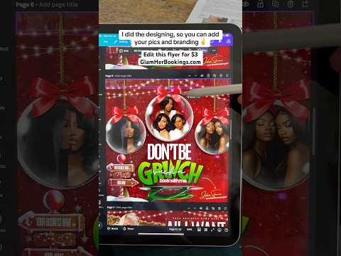 Canva Hack: How to create Christmas Ornament flyer 🎄Canva Ornament Element. #canvatutorial