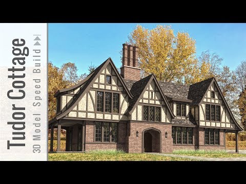 Tudor Cottage Home 3D Speed Build - Rhinocerous 3D