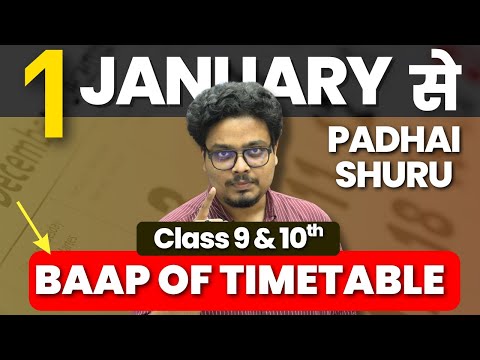 How to Study in the Last 30 DAYS? | 👑  King of All Timetables (Class 9 & 10) | 2026