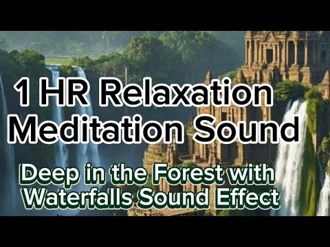 Nature Sound to Sleep 1 HR-In the Middle of the Forest. Waterfalls Sound