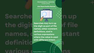 USE SEARCHABLE NAMES | Clean Code | Agile Software Craftsmanship  | Clean Code Part-9