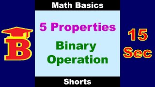 5 Properties of Binary Operation