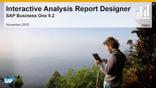 Interactive Analysis Report Designer