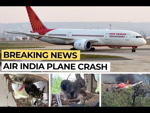 BREAKING NEWS : Air India AI 171 Crash live footage - B787 crash