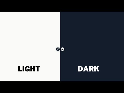 Professional Light/Dark mode Toggle with Javascript