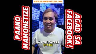 5 TIPS PARA MA-MONETIZED KA AGAD SA FACEBOOK | FACEBOOK CONTENT MONETIZATION