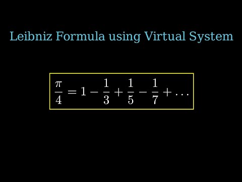 Deriving the Leibniz Formula for Pi Using the Virtual Number System!