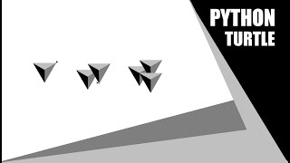Python Turtle - Draw 3D Art In Python Turtle Graphics | 3D Triangle By #BKTutorial