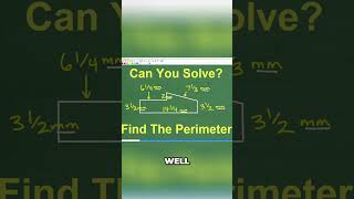 Master Fractions Solve This Perimeter Puzzle Without a Calculator! #math #maths #algebra #geometry