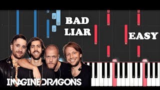 Imagine Dragons - Bad Liar  (SLOW EASY PIANO TUTORIAL)