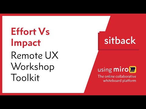Miro Remote UX Workshop Toolkit - 10 Effort vs Impact