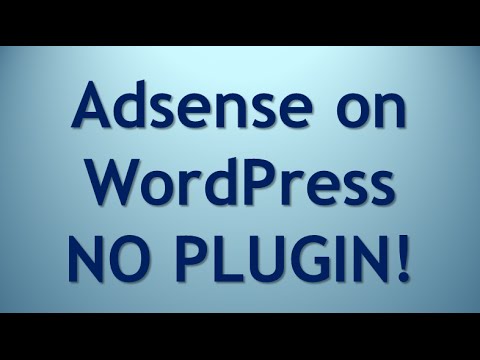 Adsense Without a Plugin