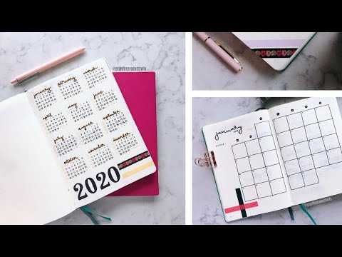 New Year New Bujo | Setting Up My Bullet Journal for 2020