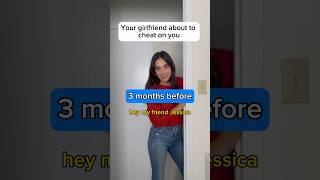 Your girlfriend who’s about to cheat on you (kinda sad) #shorts