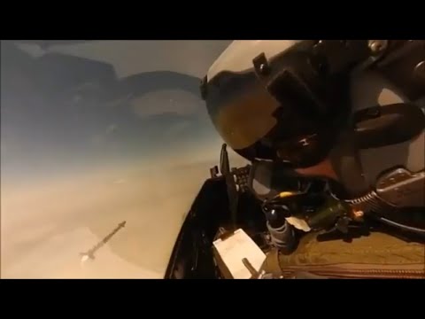 F 16 Shoots Down Drone Target.