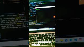 Python for beginners #coding #python #subscribe #goviral #tech #pygame #games #whackamole #gameplay
