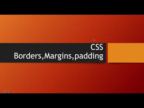 CSS How to Use  Borders Margins Padding