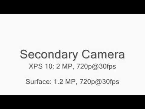 Dell XPS 10 vs Microsoft Surface _ Windows RT _ Specs Comparison