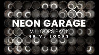 Neon Garage - VJ Loops Pack by Ghosteam - 46 VJ Loops 1080p | 4K