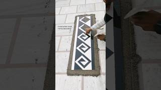 Master Level Tile Fitting Skills 🔥#tiles #design #doormat #youtubeshorts #tilesdesign #tranding