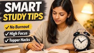 Smart Study Tips & Techniques | Study Like a Topper- 8 hours study vlogs- for boards & upsc students