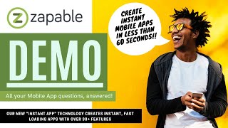 Zapable Demo | 📲 Create Instant Fast Loading Apps With 30+ Features