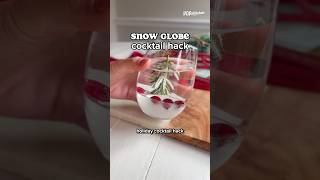 Holiday cocktail hack: snow globe drinks! 🌲 #cocktails #drinks #holidayseason