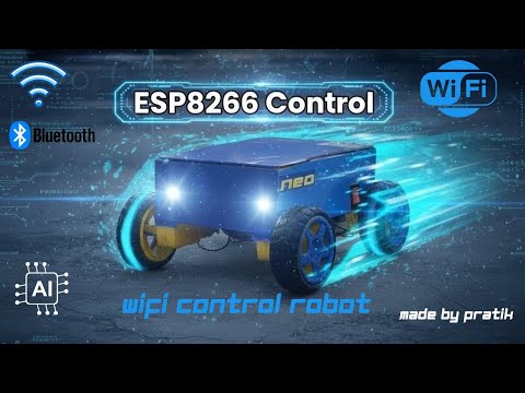 Wifi control car robot 🤖⚡#esp8266 #talkingrobot #robotics #experiements #howtomakerobot #viralvideo 