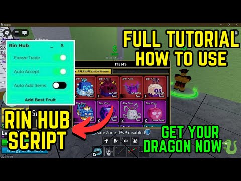FULL TUTORIAL HOW TO GET MORE DRAGON!🤑|Rin Hub Script| BloxFruits | Freeze Trade | Trade Scam Script