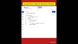 ITERATE OVER DIGITS IN NUMBER PYTHON