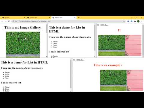 How to  Create a Frame in HTML using both Rows And Cols